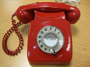 Rotary dial phone