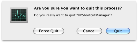 The Quit-Process Confirmation dialog of the Activity Monitor application