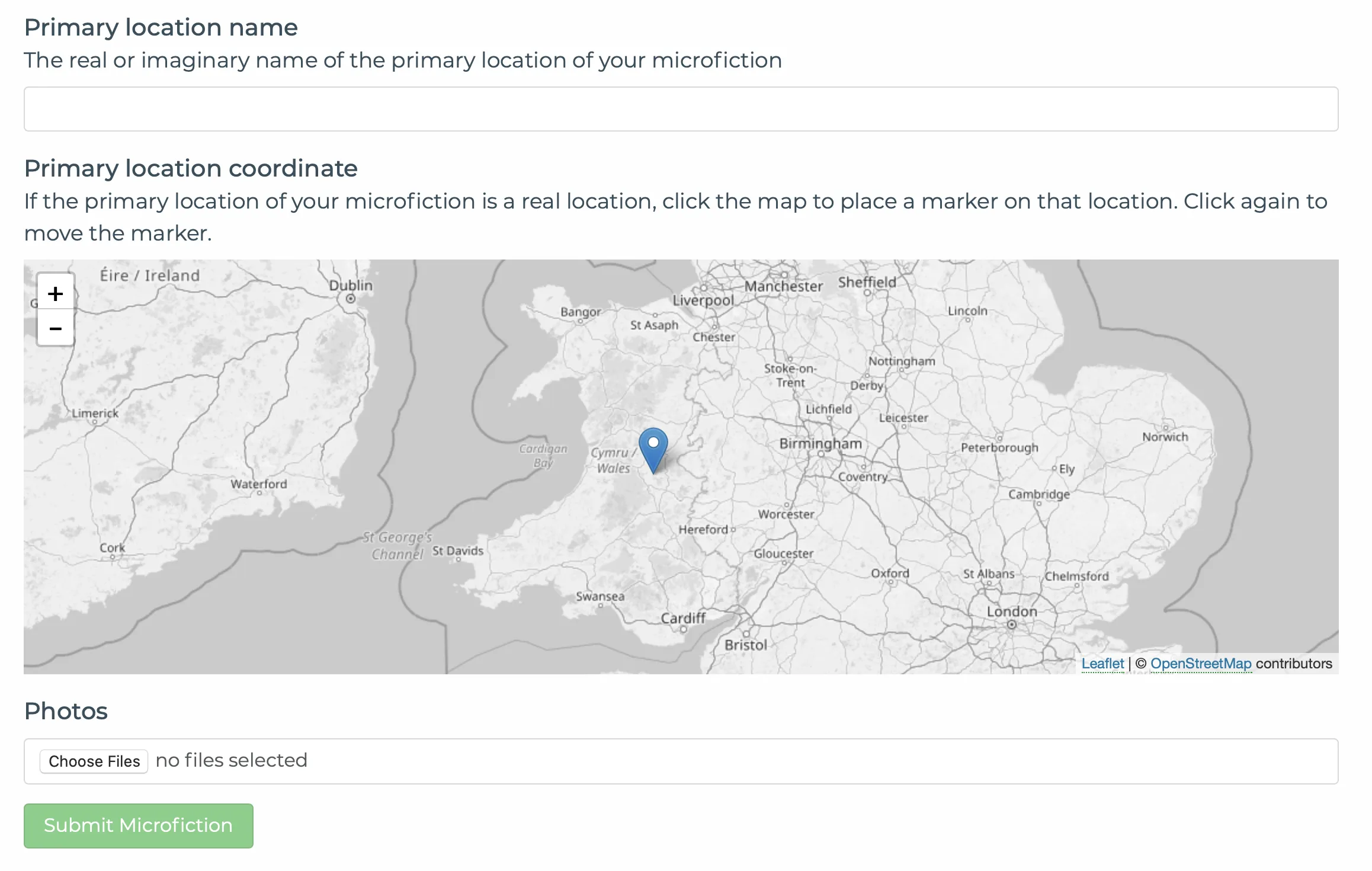 Custom Django Coordinates Form Control