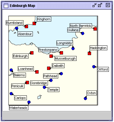 Labelled units in the Edinburgh Region model