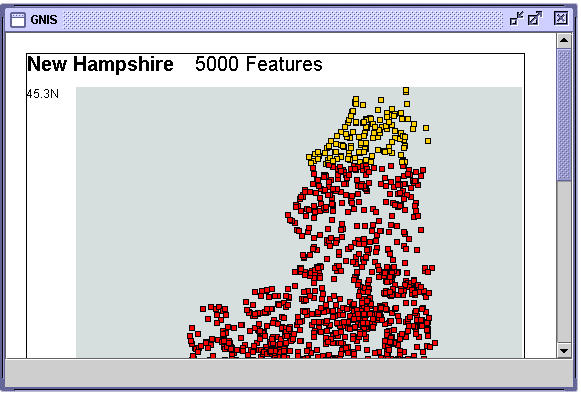 Selected data points in the New Hampshire model