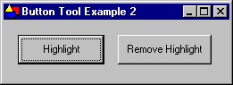 Two example button tools